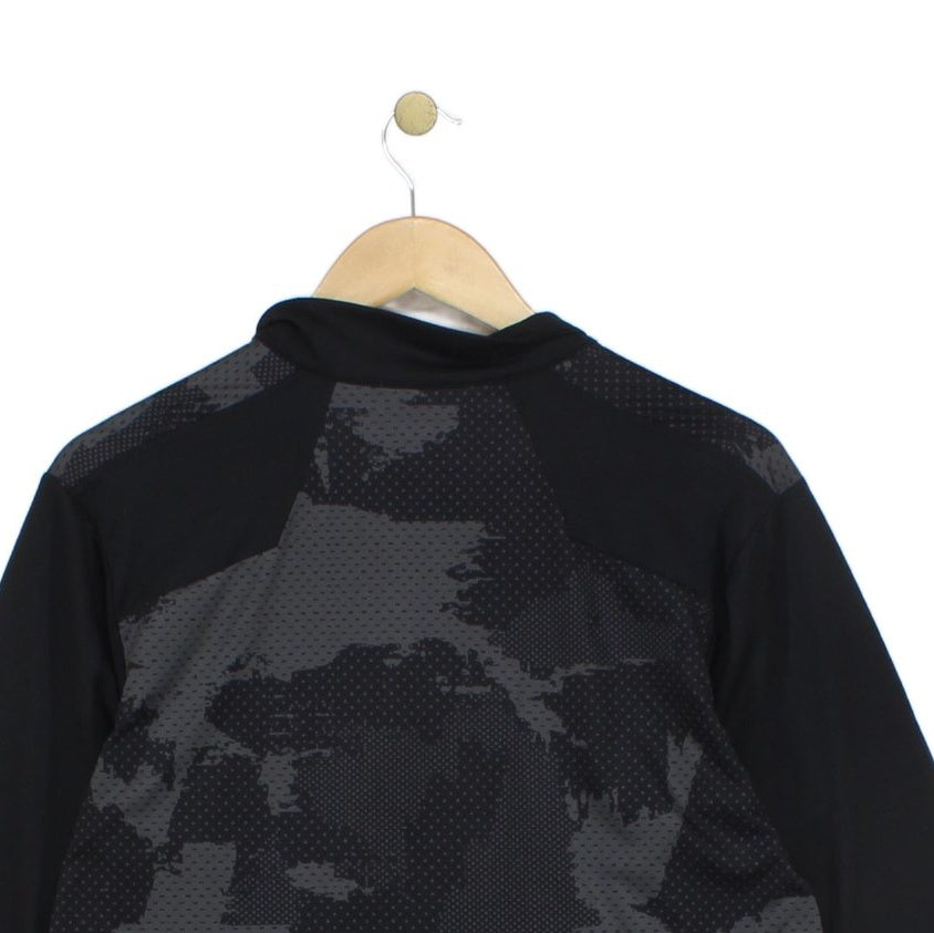 Mens 1/4 Zip T Shirt Long Sleeve Flash Dry