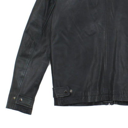 Mens Leather Jacket Full Zip Outerwear
