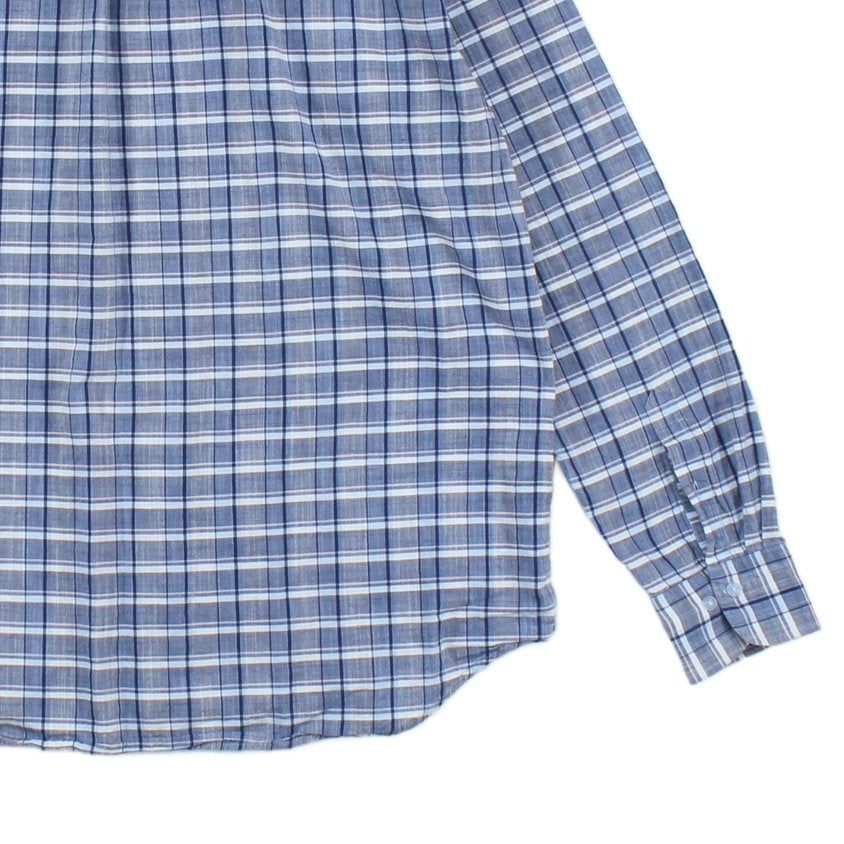 Mens Plaid Shirt Long Sleeve Button Up