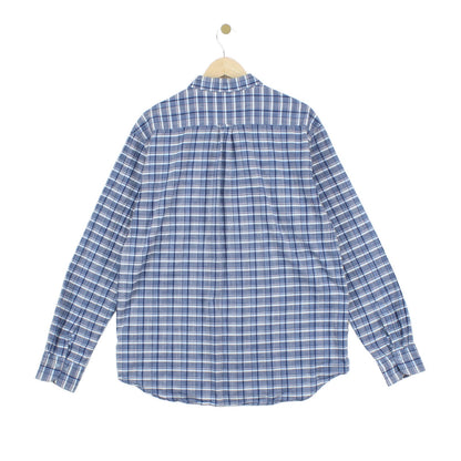 Mens Plaid Shirt Long Sleeve Button Up