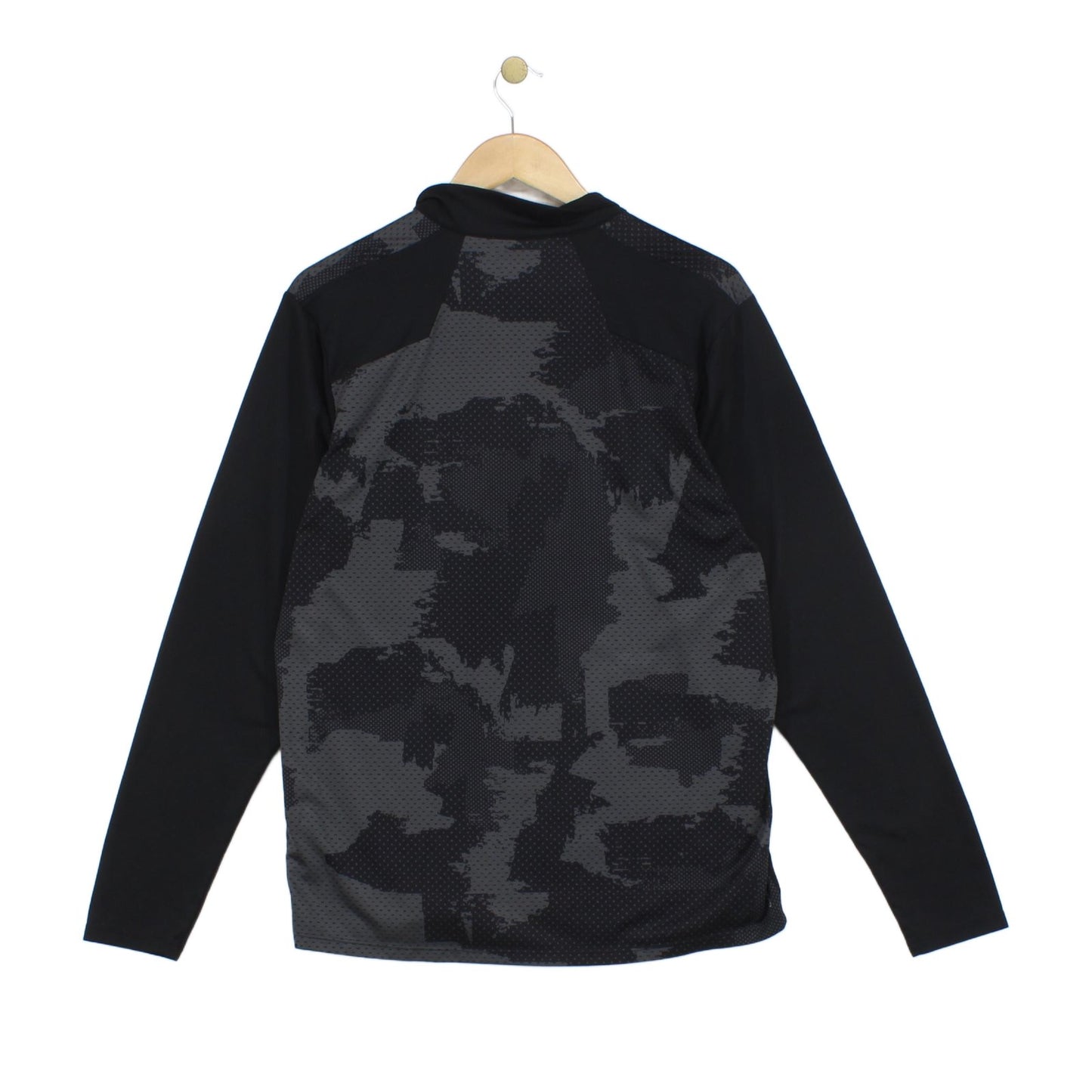 Mens 1/4 Zip T Shirt Long Sleeve Flash Dry