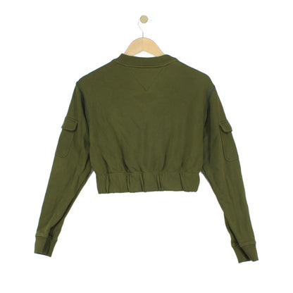 Womens Cropped Sweatshirt Cargo