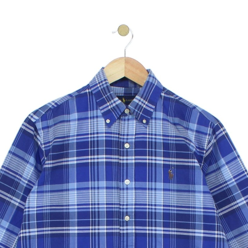 Mens Plaid Shirt Long Sleeve Button Up