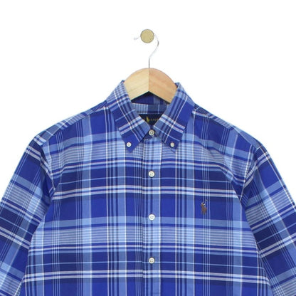 Mens Plaid Shirt Long Sleeve Button Up