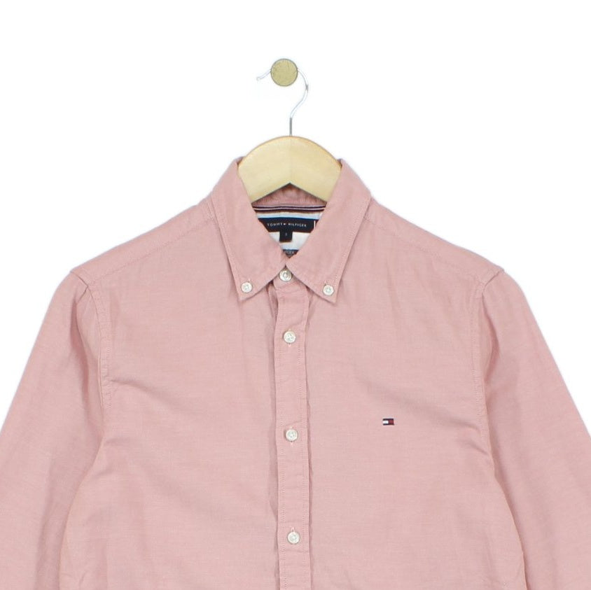 Mens Shirt Slim Fit Long Sleeve Button Up