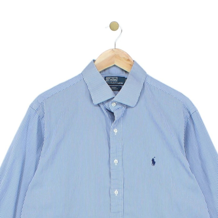 Mens Striped Shirt Classic Long Sleeve