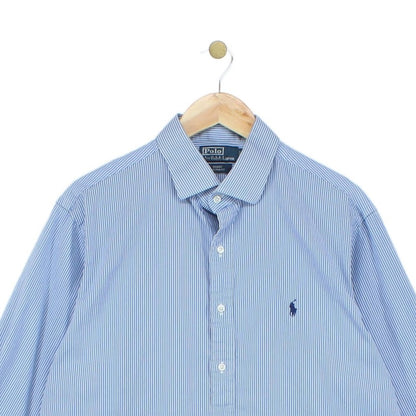 Mens Striped Shirt Classic Long Sleeve