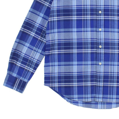 Mens Plaid Shirt Long Sleeve Button Up