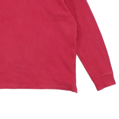Mens 1/4 Zip Jumper Ribbed Knit Long Sleeve Cotton