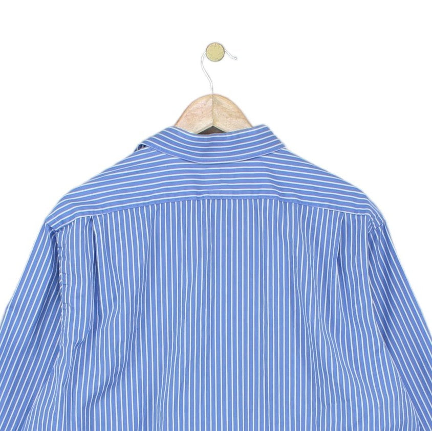 Mens Striped Shirt Long Sleeve Custom Fit