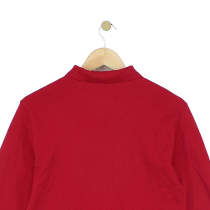 Mens Polo Shirt Stretch Slim Fit Long Sleeve