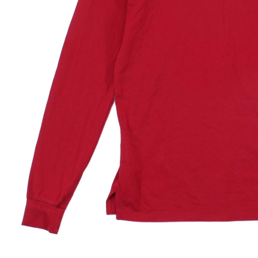 Mens Polo Shirt Stretch Slim Fit Long Sleeve
