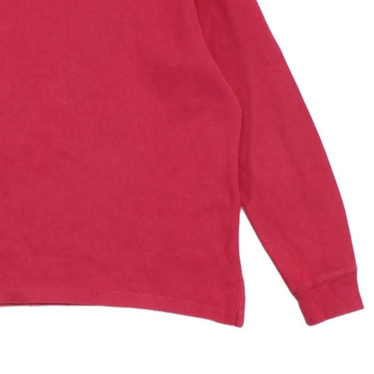 Mens 1/4 Zip Jumper Ribbed Knit Long Sleeve Cotton