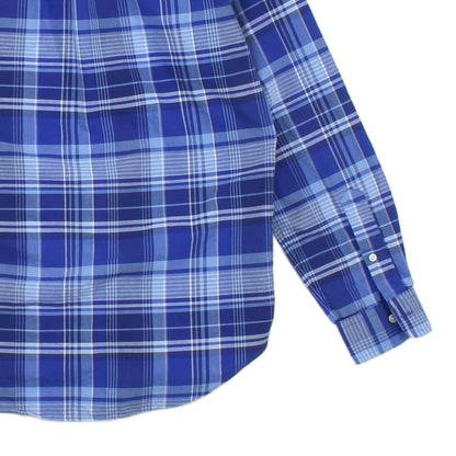 Mens Plaid Shirt Long Sleeve Button Up