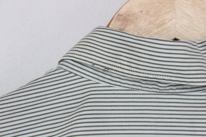 Mens Striped Shirt Long Sleeve Button Up Classic