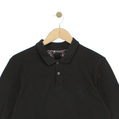 Mens Polo Shirt Slim Fit Long Sleeve