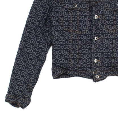 Womens Denim Jacket Made In Italy Monogram