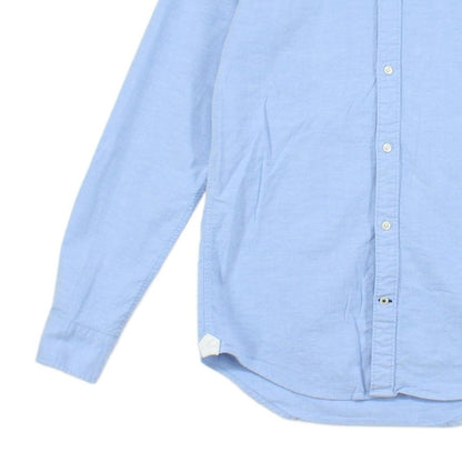 Mens Shirt Stretch Slim Long Sleeve Button Down