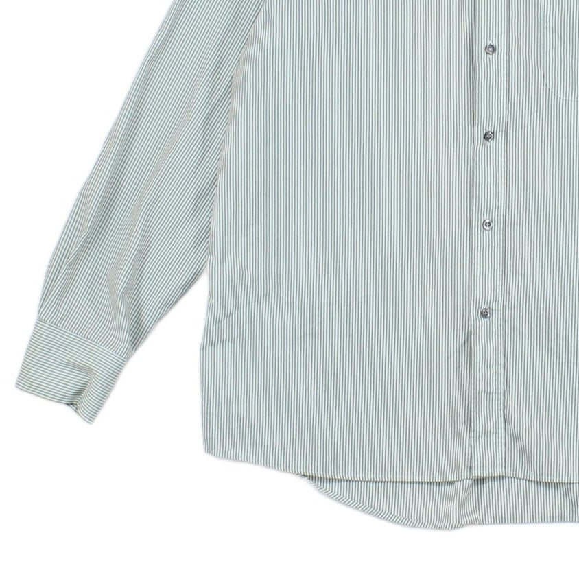 Mens Striped Shirt Long Sleeve Button Up Classic