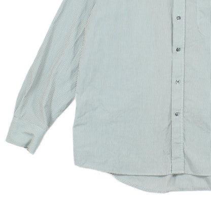 Mens Striped Shirt Long Sleeve Button Up Classic