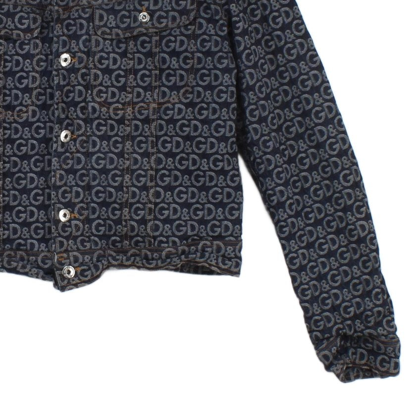 Womens Denim Jacket Made In Italy Monogram