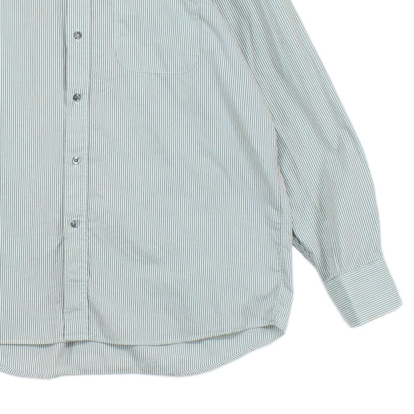 Mens Striped Shirt Long Sleeve Button Up Classic
