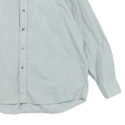 Mens Striped Shirt Long Sleeve Button Up Classic