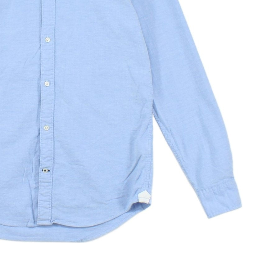 Mens Shirt Stretch Slim Long Sleeve Button Down