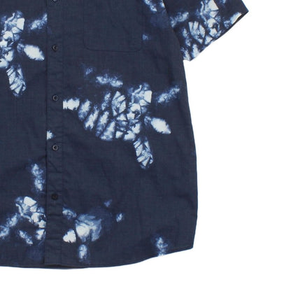 Mens Patterned Shirt Short Sleeve Button Up