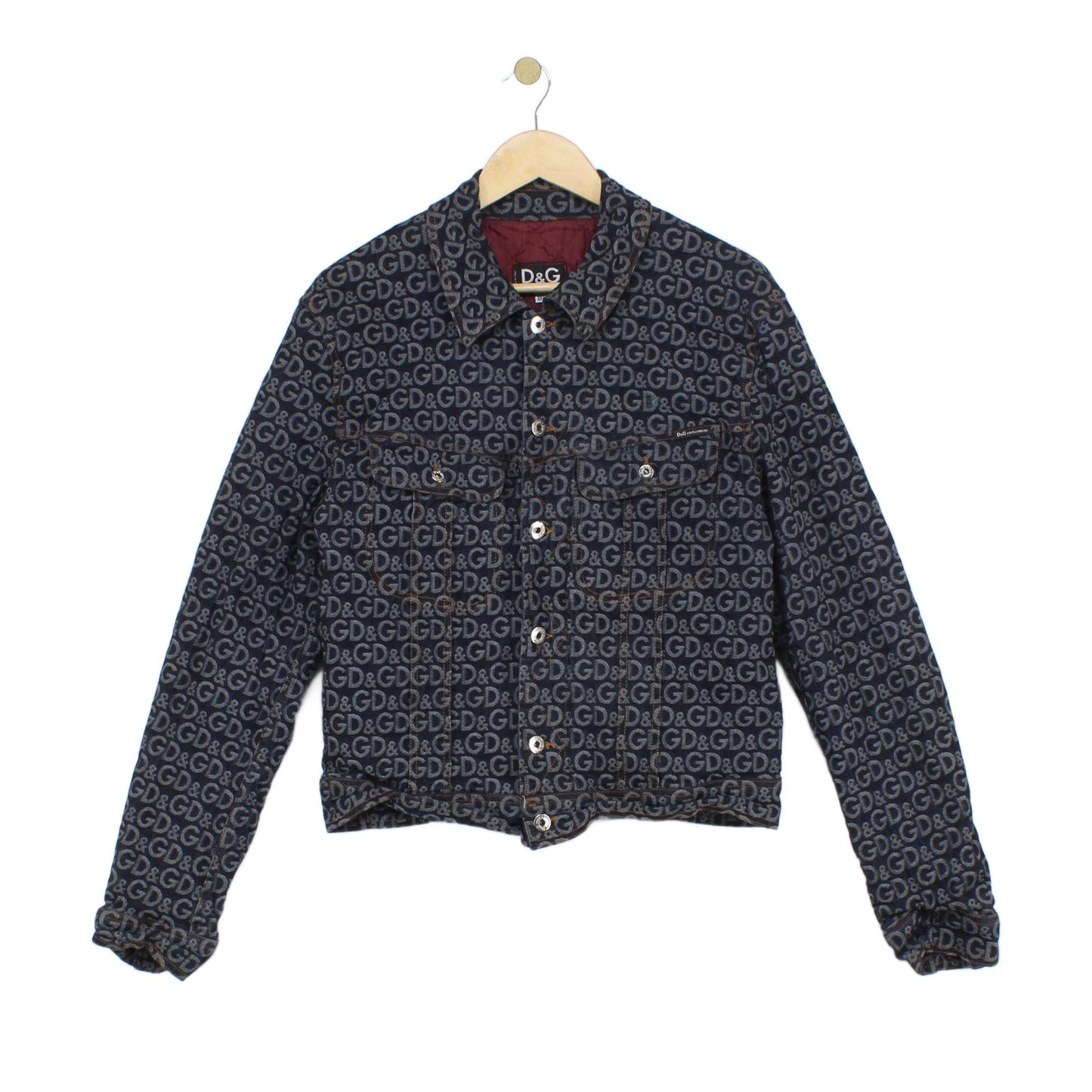 Womens Denim Jacket Made In Italy Monogram