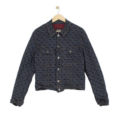 Womens Denim Jacket Made In Italy Monogram