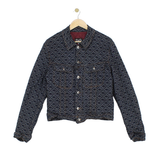 Womens Denim Jacket Made In Italy Monogram