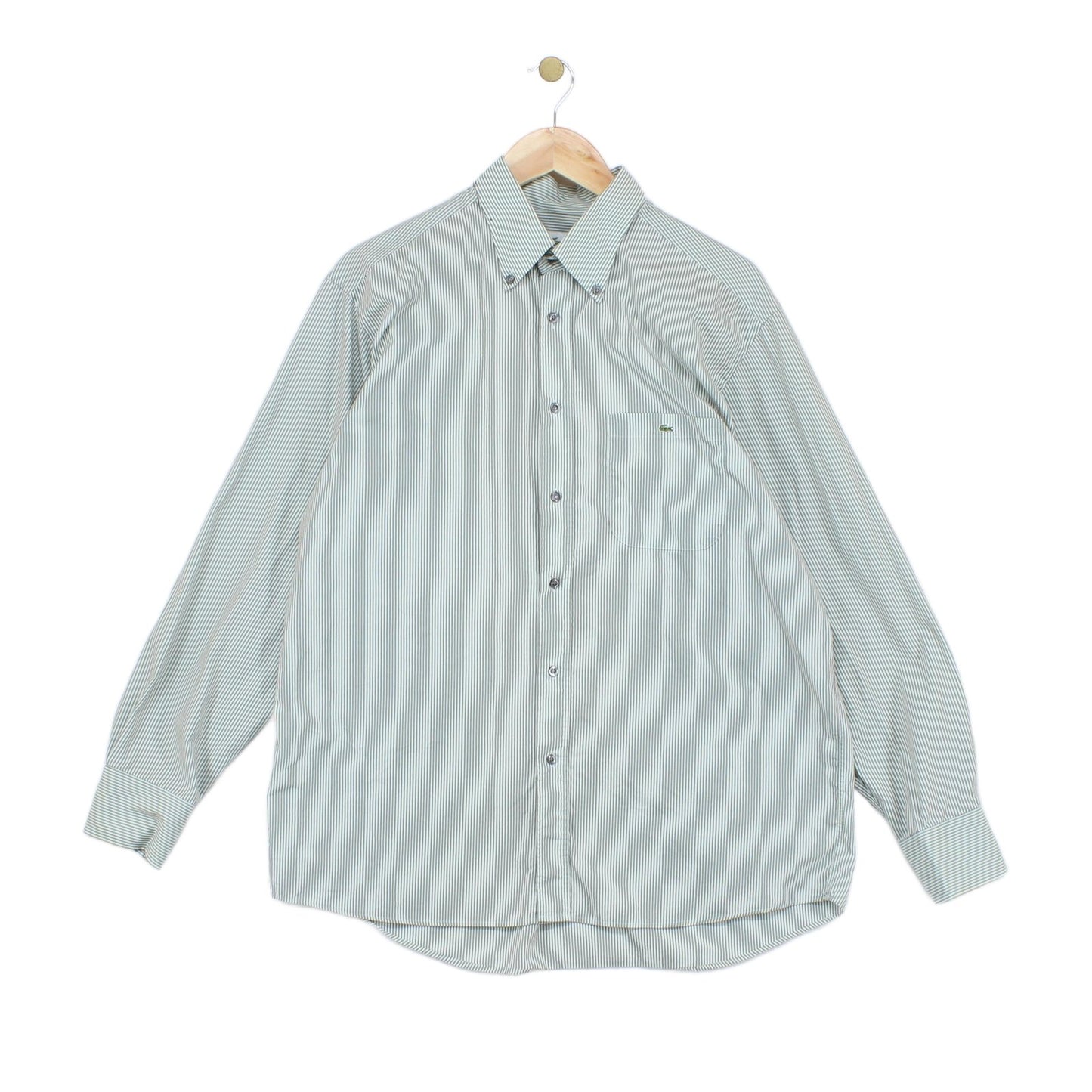 Mens Striped Shirt Long Sleeve Button Up Classic