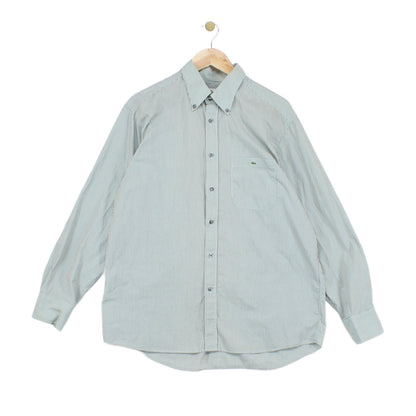 Mens Striped Shirt Long Sleeve Button Up Classic