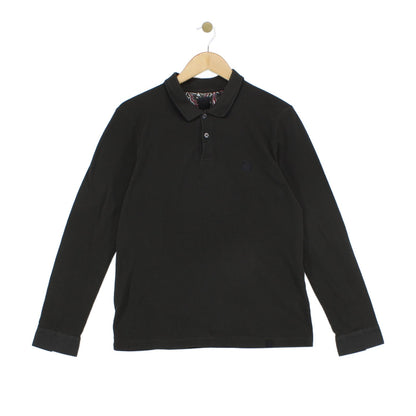 Mens Polo Shirt Slim Fit Long Sleeve