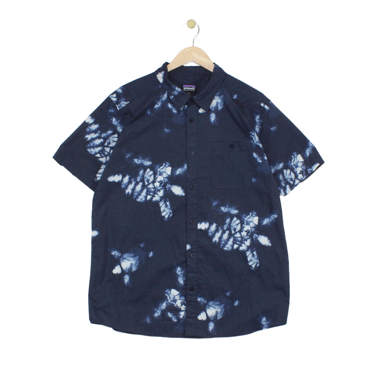 Mens Patterned Shirt Short Sleeve Button Up