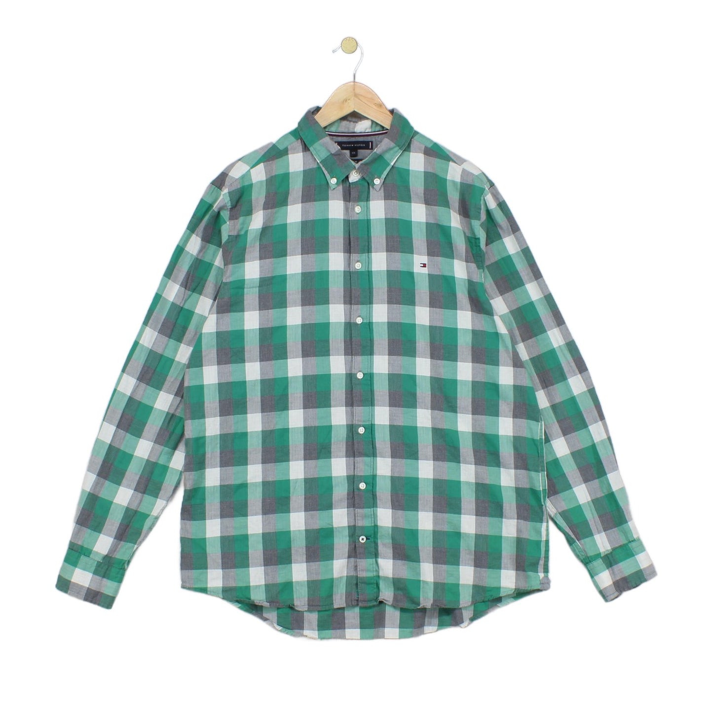 Mens Plaid Shirt Slim Fit Button Down