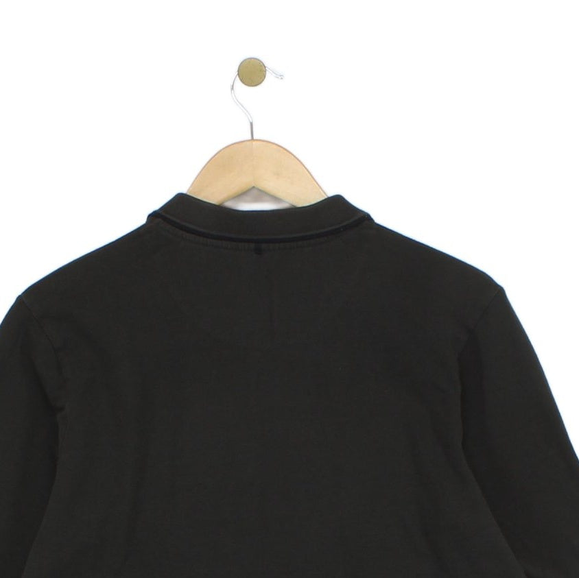 Mens Polo Shirt Slim Fit Long Sleeve