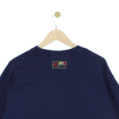 Womens Oversized Sweatshirt Cropped Logo Pullover