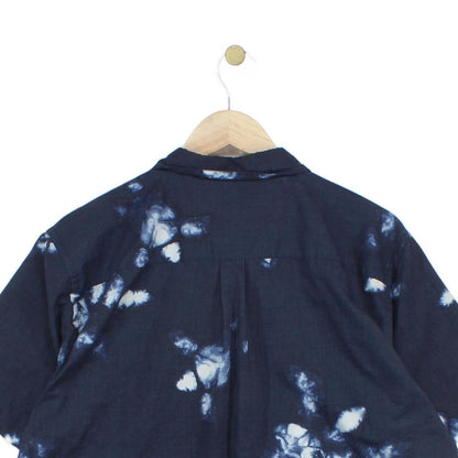 Mens Patterned Shirt Short Sleeve Button Up