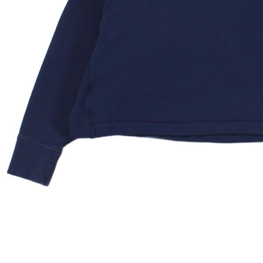 Womens Oversized Sweatshirt Cropped Logo Pullover