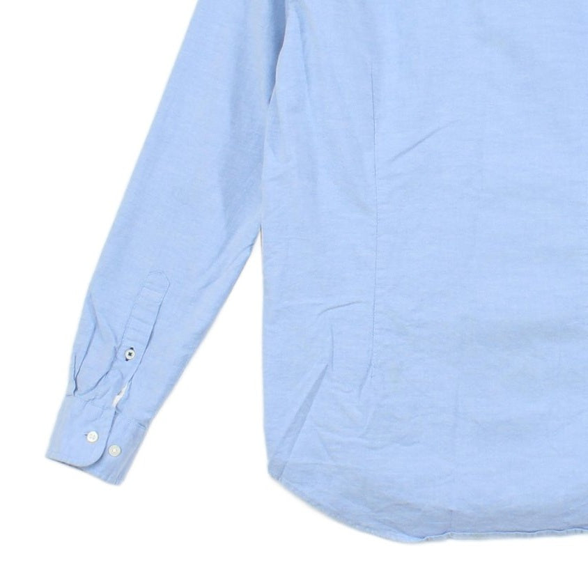 Mens Shirt Stretch Slim Long Sleeve Button Down