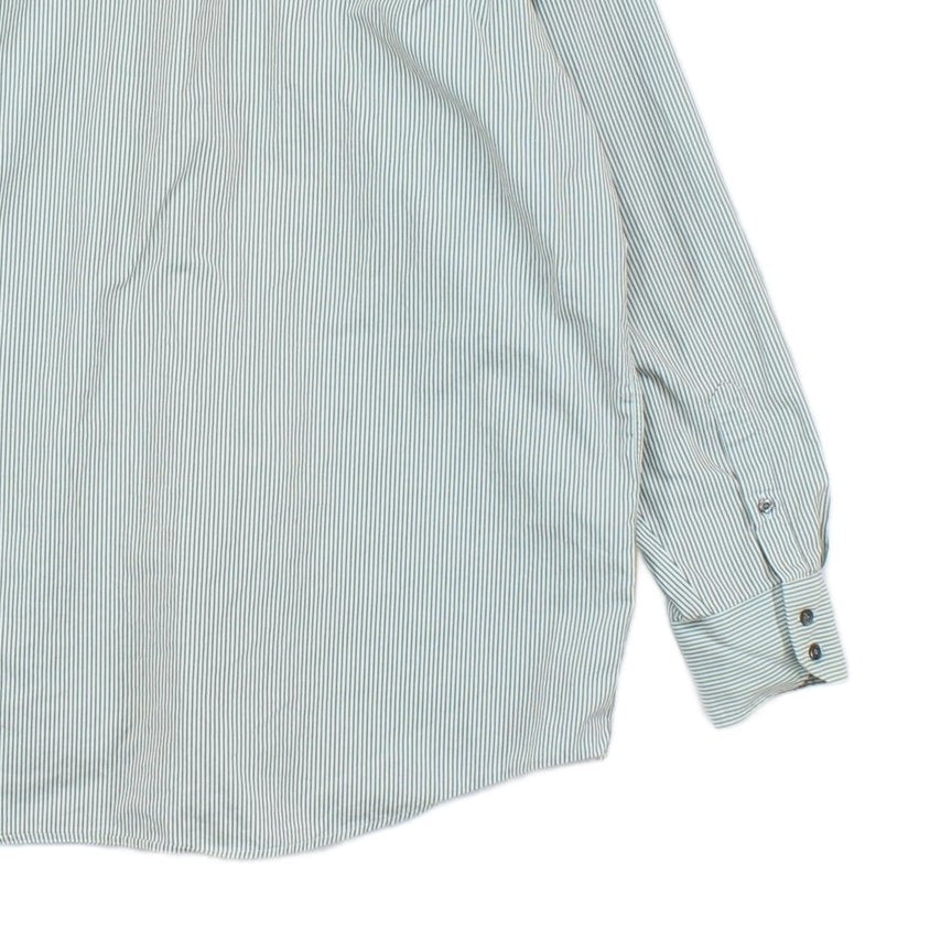 Mens Striped Shirt Long Sleeve Button Up Classic
