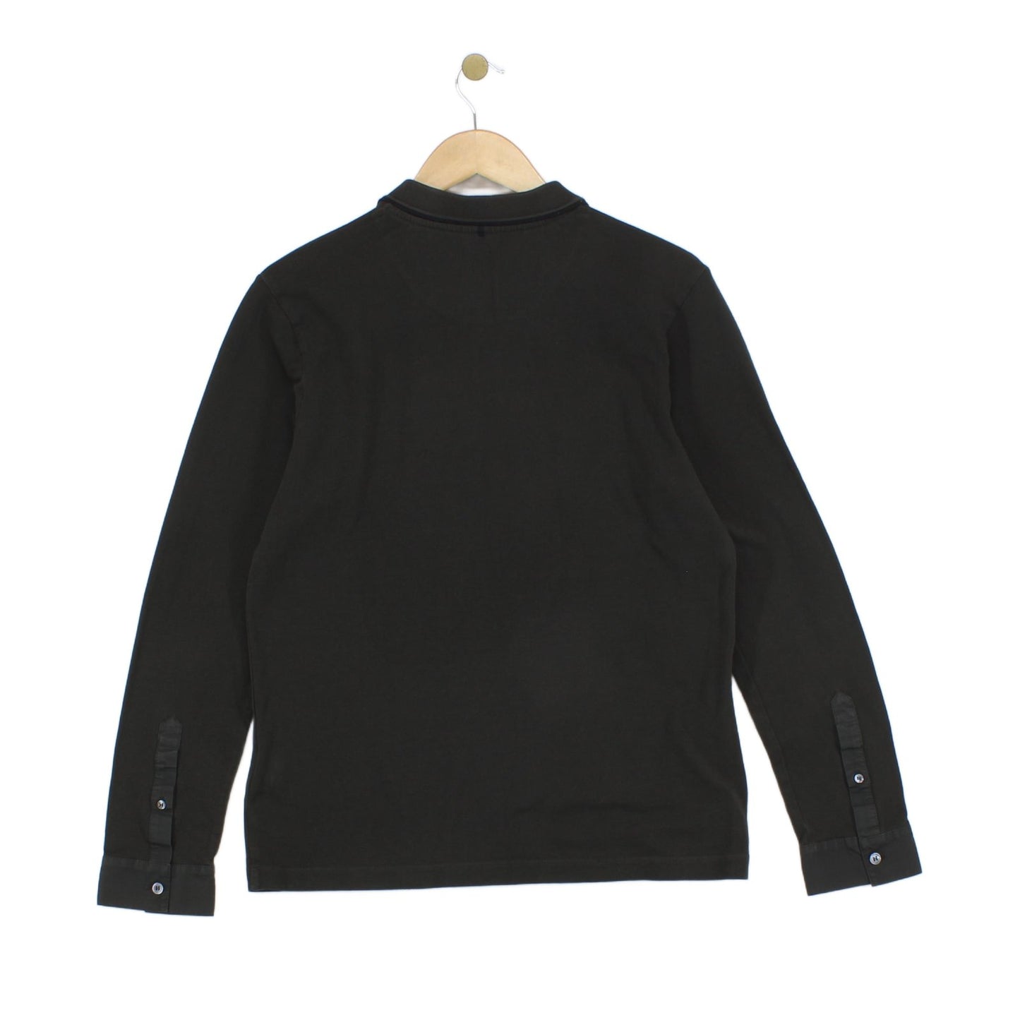 Mens Polo Shirt Slim Fit Long Sleeve