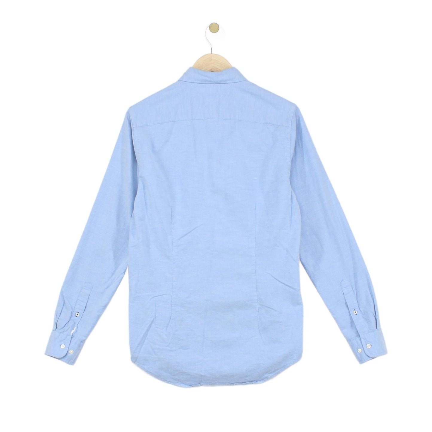 Mens Shirt Stretch Slim Long Sleeve Button Down