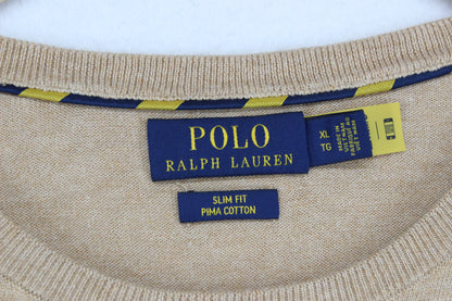 Mens Pima Cotton Jumper Slim Fit Knit