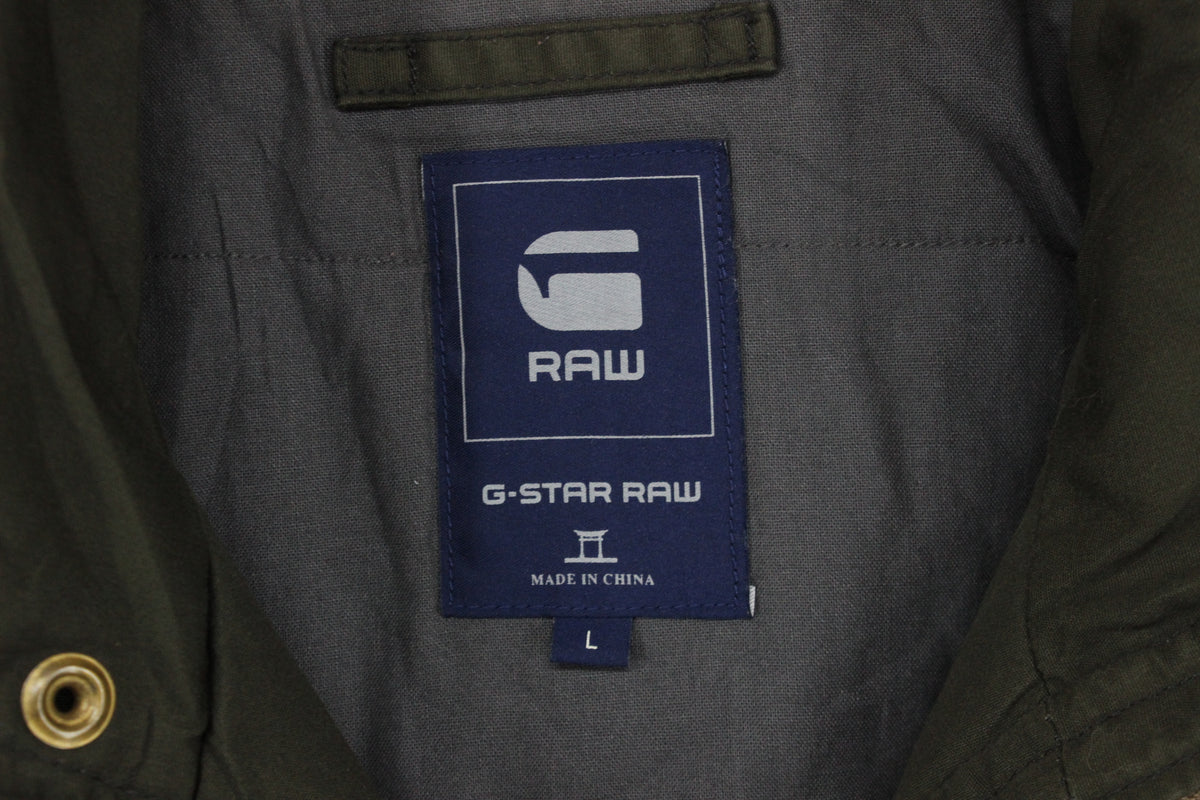 Mens Military Jacket Full Zip Utility Field