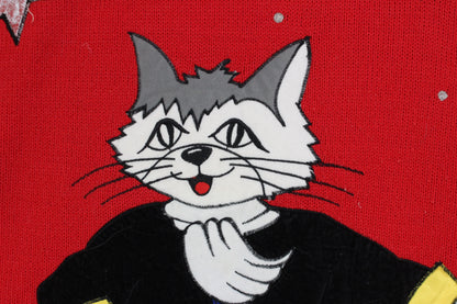 Womens Cat Jumper 80S