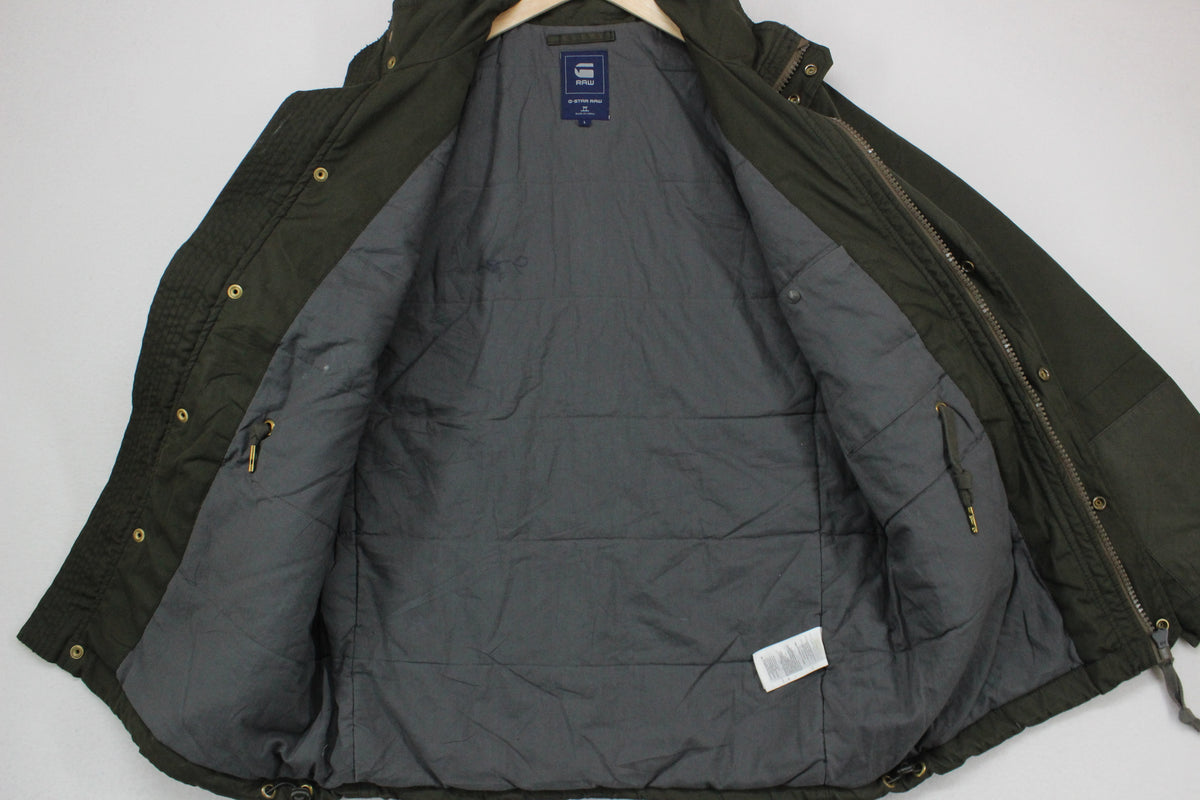 Mens Military Jacket Full Zip Utility Field
