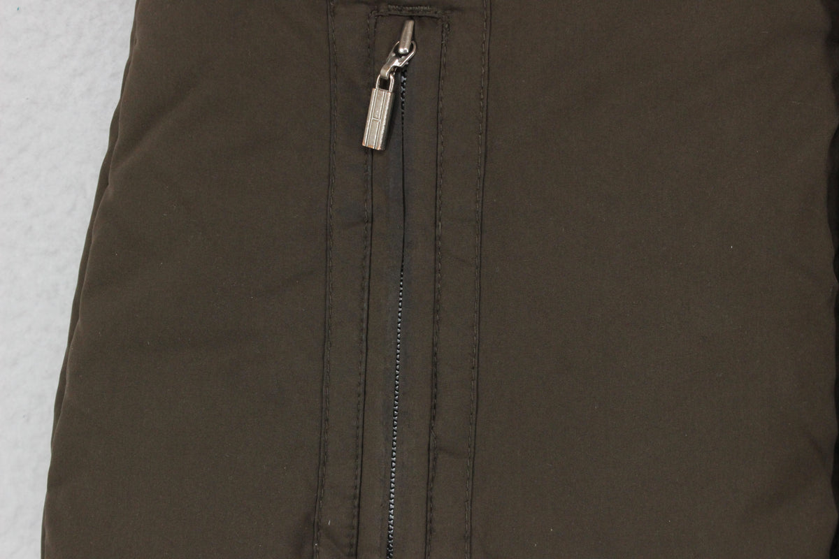Womens Down Bodywarmer Hooded Puffed Sleeveless